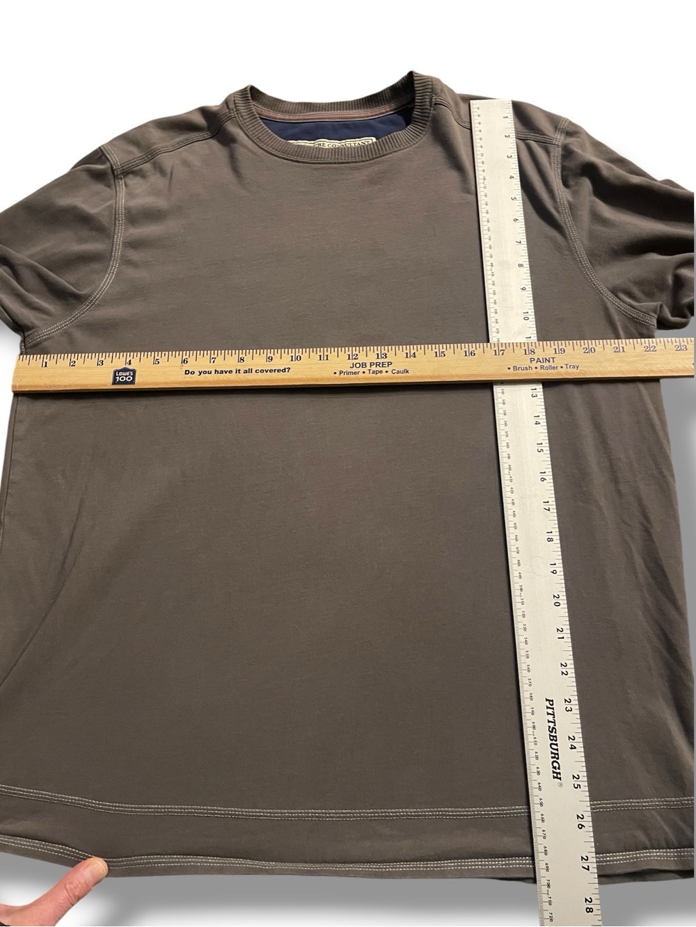 Tommy Bahama Charcoal Long Sleeve 'Loungers Cove 8' Tee Size Large No Tag - Picture 10 of 10
